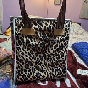 Consuela Leopard Print Tote Bag